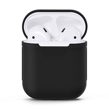 GADGETS WRAP Soft Silicone Case Sleeve Cover for Apple Airpods - Black