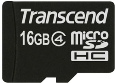 Transcend Memory Card MicroSDHC 16GB Class 4