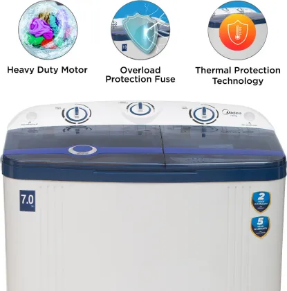 Midea MWMSA070PPG 7 Kg Semi Automatic Washing Machine