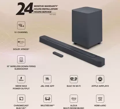 JBL Bar 500 Pro 590W Bluetooth Soundbar