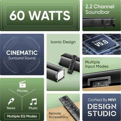 Mivi Fort Q60 60W Soundbar