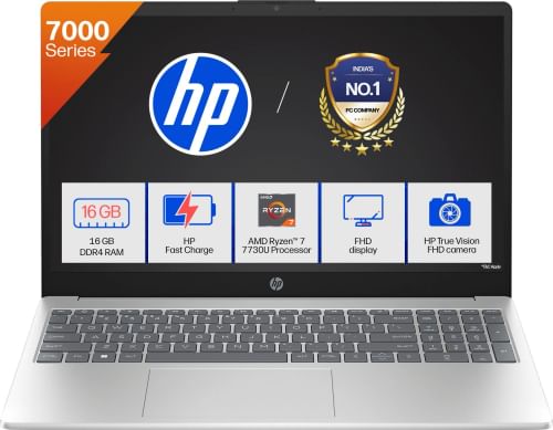 HP 15-fc0761AU Laptop (AMD Ryzen 7 7730U/ 16GB/ 512GB SSD/ Win11 Home)