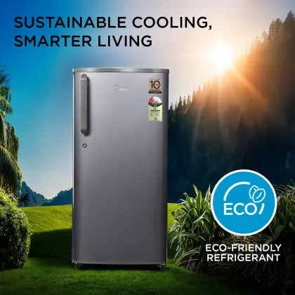 Midea MRD190D2HPBS 190 L 2 Star Single Door Refrigerator