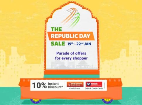 Flipkart Republic Day Sale: Upto 80% OFF + 10% Instant Bank Discount