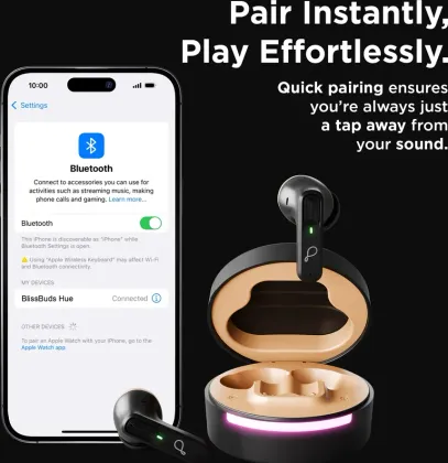 Pebble BlissBuds Hue True Wireless Earbuds