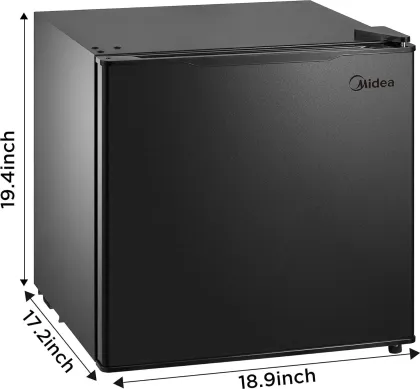 Midea MRM14A4ABB 1.4 Cu Ft Single Door Mini Refrigerator