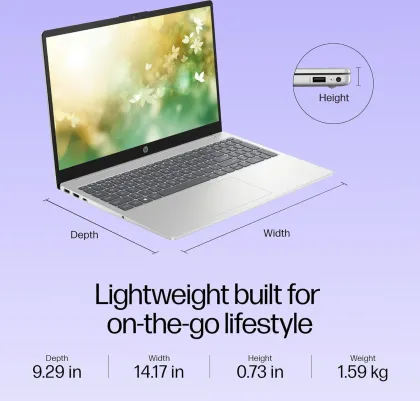 HP 15-fd0465TU Laptop (13th Gen Core i3/ 8GB/ 512GB SSD/ Win11 Home)