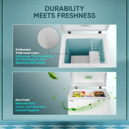 Haier HFC-145SM5 101 L Single Door Deep Freezer