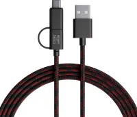 amazon basics 2-in-1 Type-C and Micro USB Braided Cable