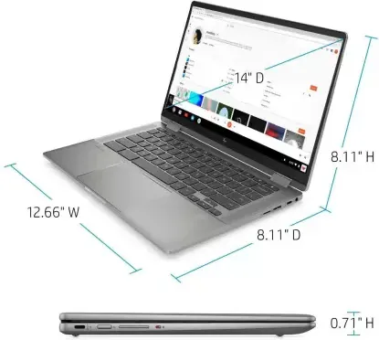 HP 14c-cc0010TU Chromebook (11th Gen Core i5/ 8GB/ 256GB SSD/ Chrome OS)