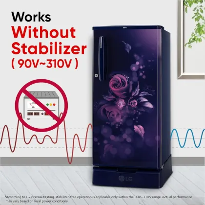 LG GLD1945ZOBE 185 L 4 Star Single Door Refrigerator