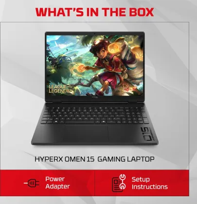 HP Hyper X Omen 15-gb0038AX Gaming Laptop (AMD Ryzen 7 260/ 24GB/ 1TB SSD/ Win11/ 8GB RTX 5050 Graph)