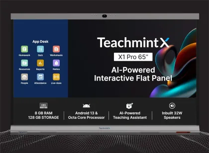 Teachmint X1 Pro 65 inch Ultra HD 4K Interactive Flat Panel