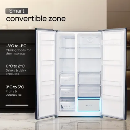 Godrej RS EONVELVET 646C RIT OP RS 600 L Side by Side Door Refrigerator