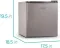 BLACK+DECKER BCRK17V 1.7 Cu Ft Single Door Mini Refrigerator