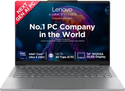 Lenovo Yoga Slim 7 14ILL10 83JX00H1IN Laptop (Intel Core Ultra 5 226V/ 16GB/ 512GB SSD/ Win11 Home)