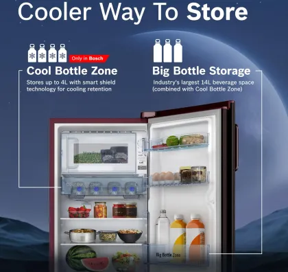 Bosch CST18W33NI 187 L 3 Star Single Door Refrigerator