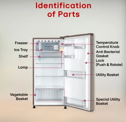 LG GLD1925WOFS 185 L 2 Star Single Door Refrigerator