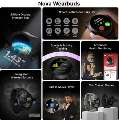Ai+ Wearbuds Smartwatch