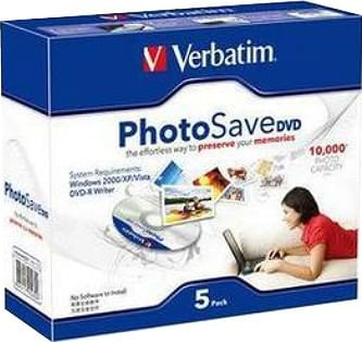Verbatim DVD-R Photosave 5 Pack Jewel Case (Pack of 5)