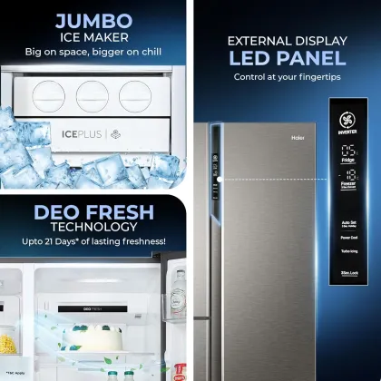 Haier HRT-683ISU1 598 L Side by Side Refrigerator