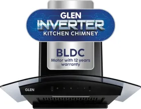 Glen Fabia BLDC Black 76cm CH60CTFABIADCACB76 Autoclean Chimney