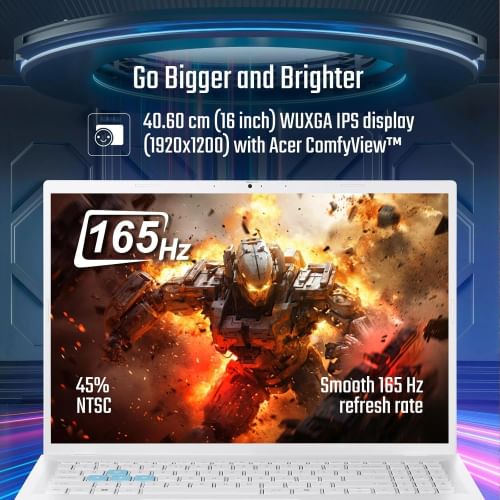 Acer Nitro Lite NL16-71G 2025 Gaming Laptop (13th Gen Core i7/16GB/ 512GB SSD/ Win11/ 6GB RTX4050)