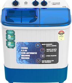 Croma CRLW065SMF202351 6.5 kg Semi Automatic Top Load Washing Machine