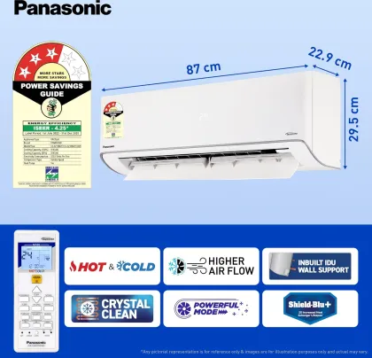 Panasonic CS/CU-EZ18BKYF 1.5 Ton 3 Star 2025 Inverter Split AC