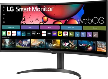 LG 34SR65QC-B 34 inch WQHD Smart Monitor