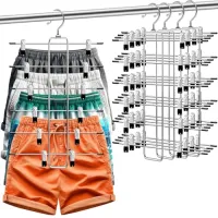 6-Tier Pants Hangers 4-Pack