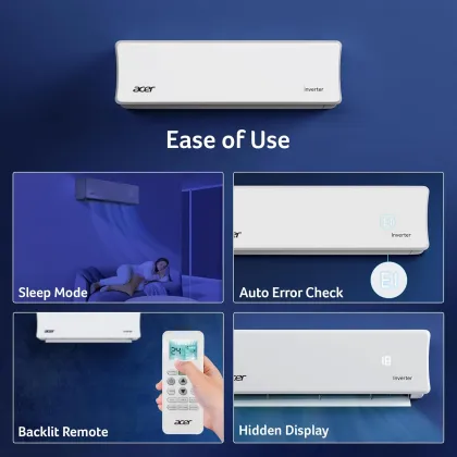 Acer AR15AS5IS1HLE25 1.5 Ton 5 Star 2025 Inverter Split AC