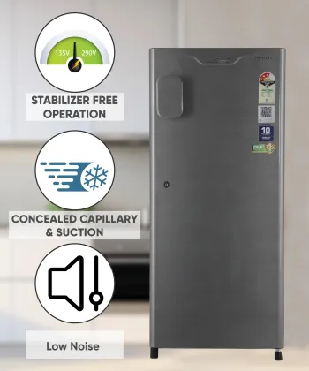 Lloyd GLDC203SSST4LC 188 L 3 Star Single Door Refrigerator