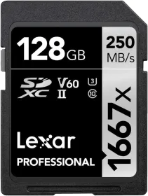 Lexar Professional 1667x 128GB SDXC UHS-II/U3 Memory Card