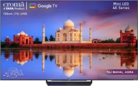 Croma CREL075UGB024601 75 inch Ultra HD 4K Smart Mini LED TV