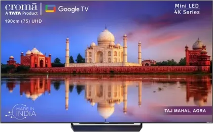 Croma CREL075UGB024601 75 inch Ultra HD 4K Smart Mini LED TV