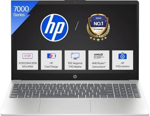 HP 15-fc0500AU Laptop (AMD Ryzen 3 7320U/ 8GB/ 512GB SSD/ Win11 Home)