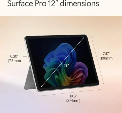 Microsoft Surface Pro 12 EP2-27654 Laptop (Snapdragon X Plus/ 16GB/ 256GB SSD/ Win11)