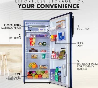 MarQ By Flipkart 205BD3MQ24-OB 208 L 3 Star Single Door Refrigerator