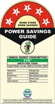 Samsung RR21H2H25CU 189 L 5 Star Single Door Refrigerator
