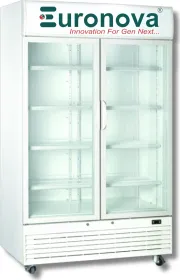 Euronova EVC-700D 700 L Double Glass Door Visi Cooler