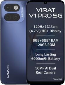 Lava Virat V1 Pro 5G vs Samsung Galaxy F70e 5G (6GB RAM + 128GB)