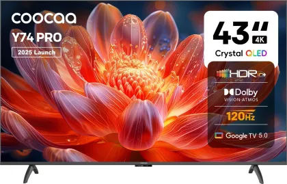 Coocaa Y74 Pro 43 inch Ultra HD 4K Smart QLED TV (43Y74 Pro)