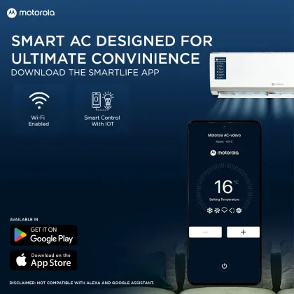 Motorola 153IPG26WMRS 1.5 Ton 3 Star 2026 Inverter Split AC