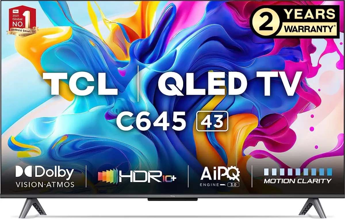 TCL C645 43 inch Ultra HD 4K Smart QLED TV (43C645) - Price in