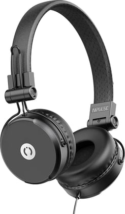 MuveAcoustics Impulse MA-1500SB Wired Headphones with Mic (Steel Black)