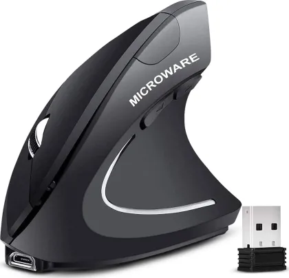 Microware Ergonomic Vertical Wireless Mouse - image 2