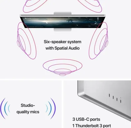 Apple Studio Display MYJG3LL/A 27 inch 5K Monitor (Standard Glass)