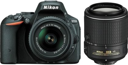 Nikon D5500 DSLR Camera (AF-S 18-55mm+55-200mm Lens)