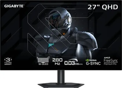 Gigabyte MO27Q28G 27 inch Quad HD W-OLED Gaming Monitor